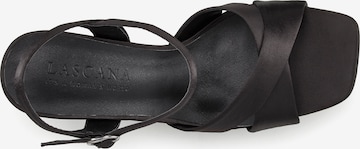 LASCANA Sandalen met riem in Zwart