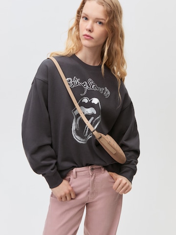 Sweat-shirt 'ROLL89' MANGO TEEN en gris : devant