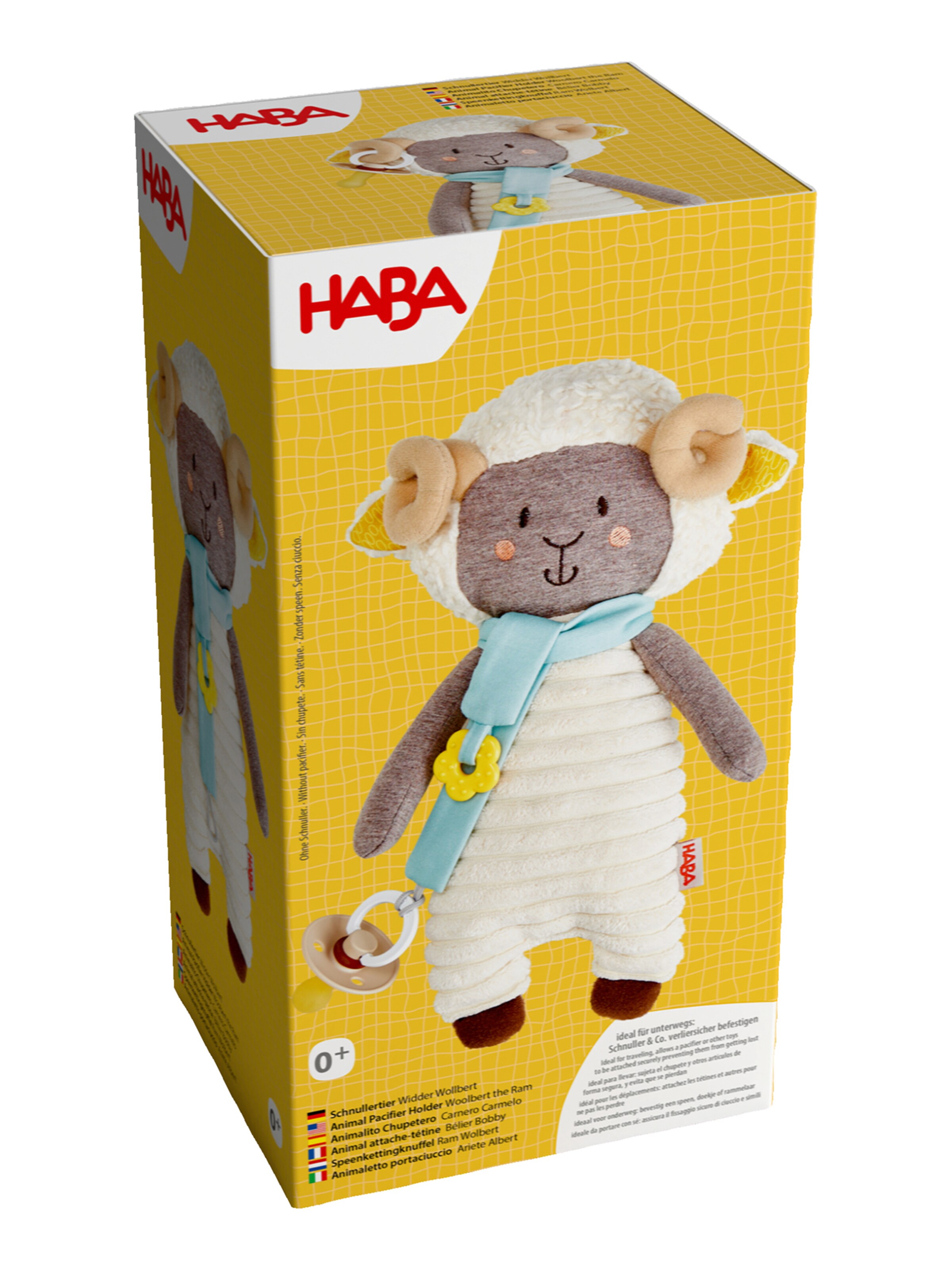 Animaux en peluche 'Schnullertier' HABA en gris