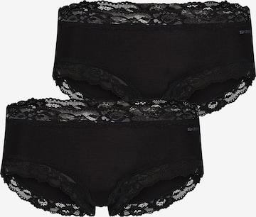 Skiny Panty ' Advantage Modal Lace ' in Schwarz: Vorderseite