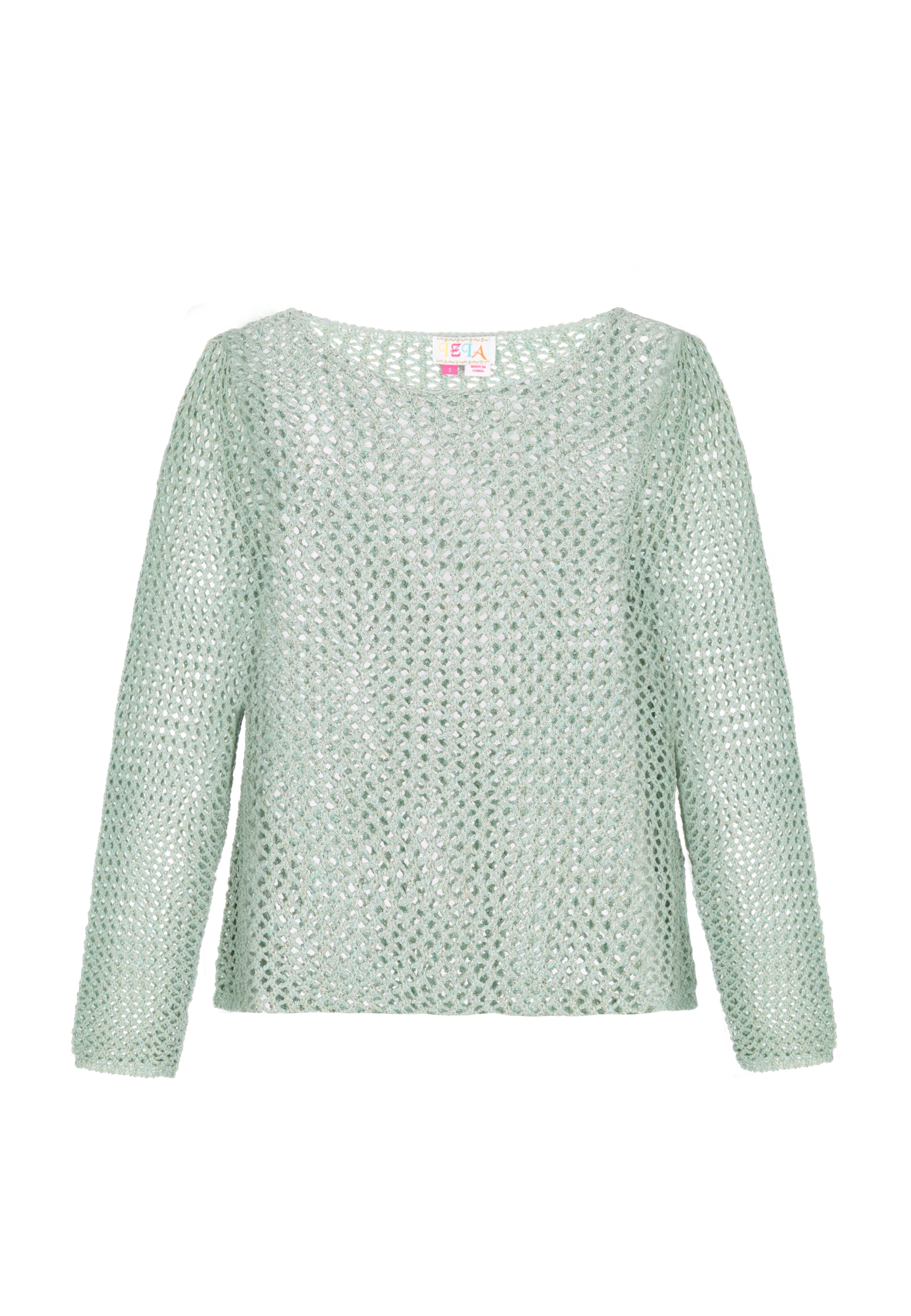 Pull-over 'Fashion Look' IZIA en vert : devant