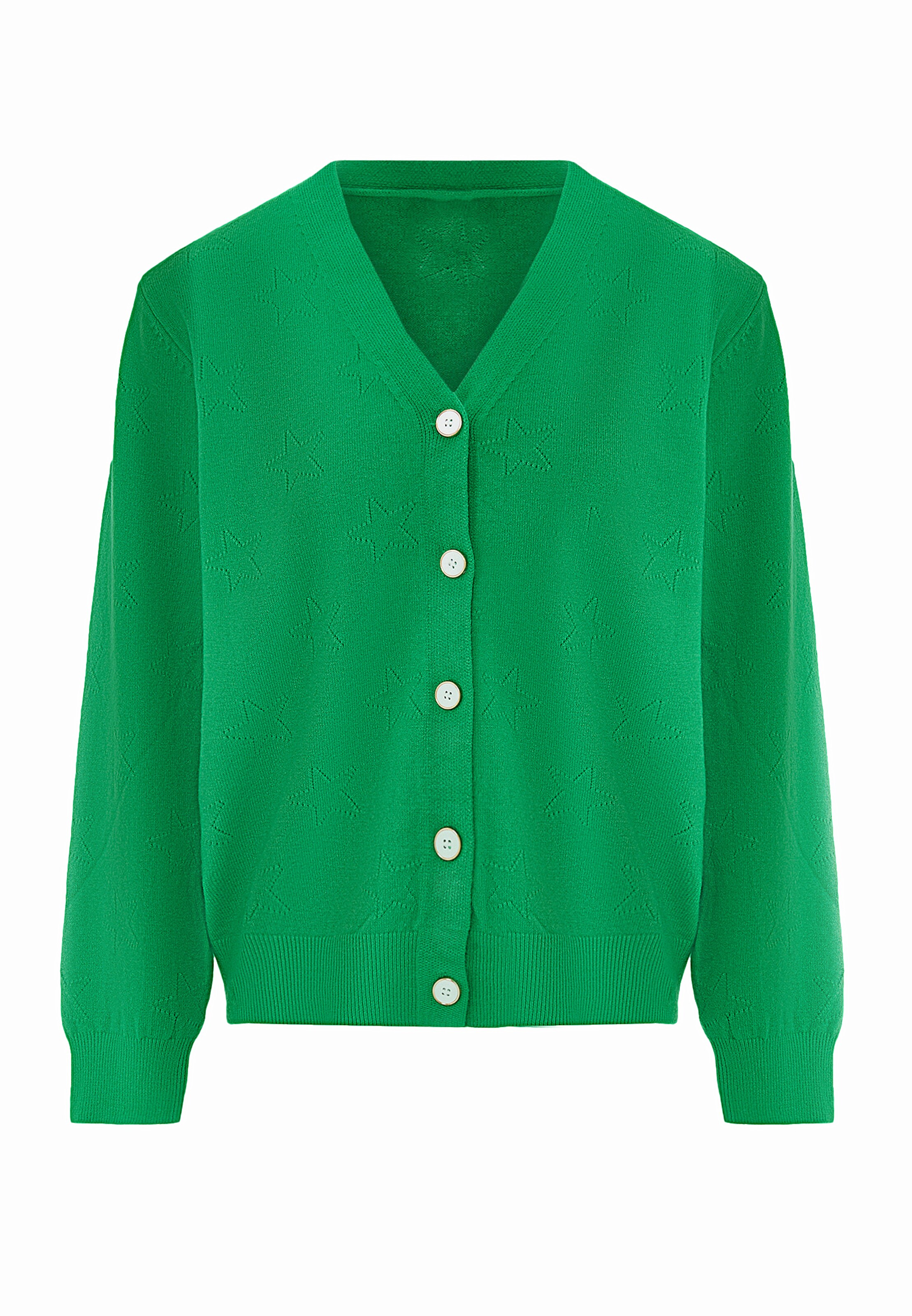 aleva - Casaco de malha em verde: frente