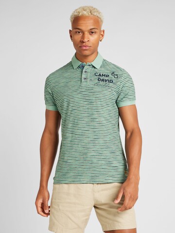 CAMP DAVID Poloshirt in Grün: Vorderseite