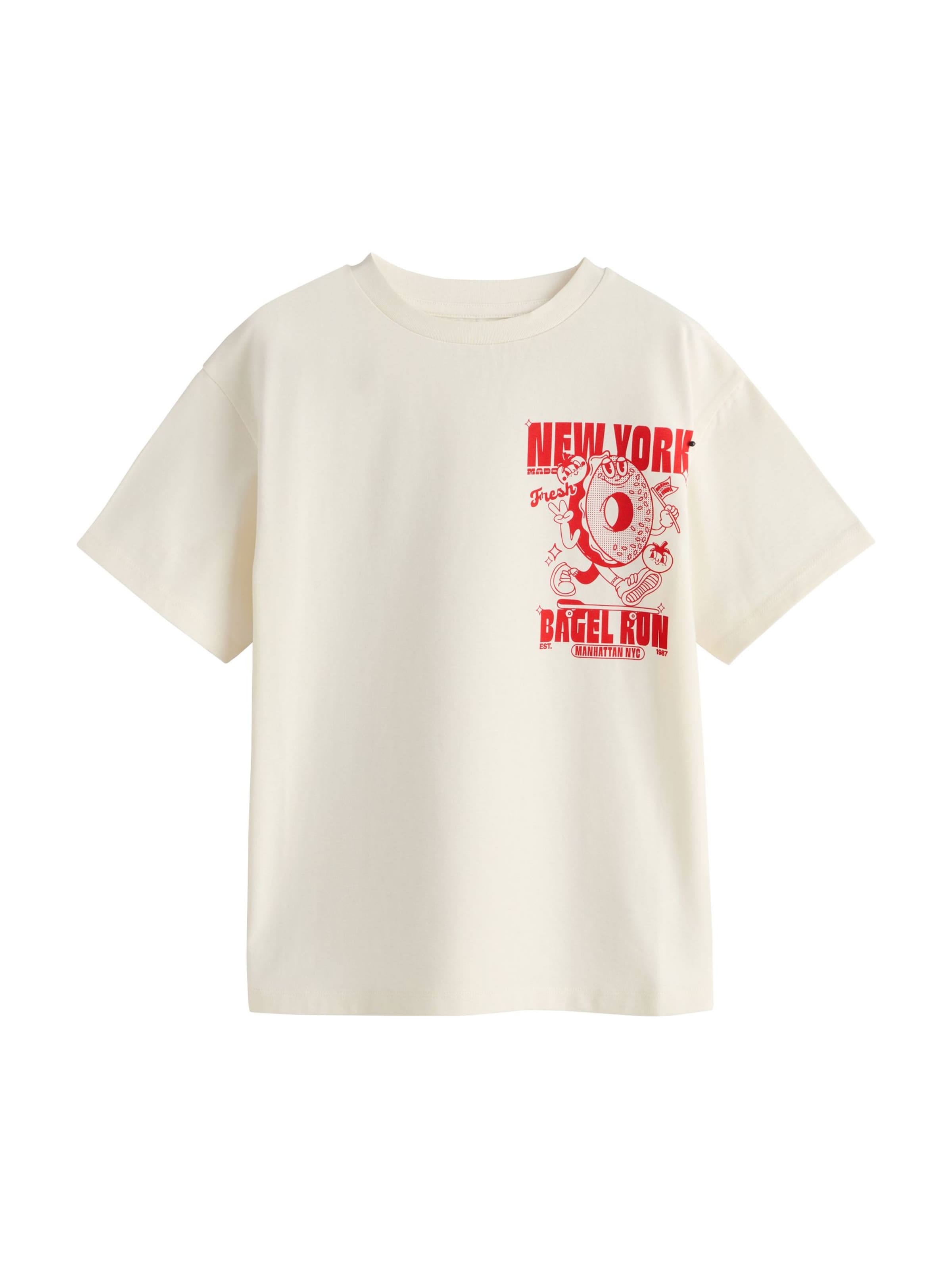 Next T-shirt i beige: framsida