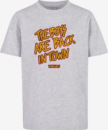 T-Shirt 'Thin Lizzy - The Boys Stacked Lettering' Merchcode en gris : devant