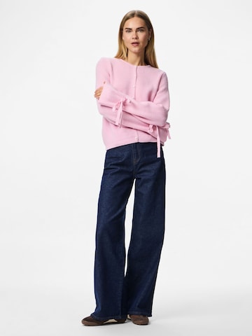 PIECES Strickjacke 'PCRIKKE' in Pink