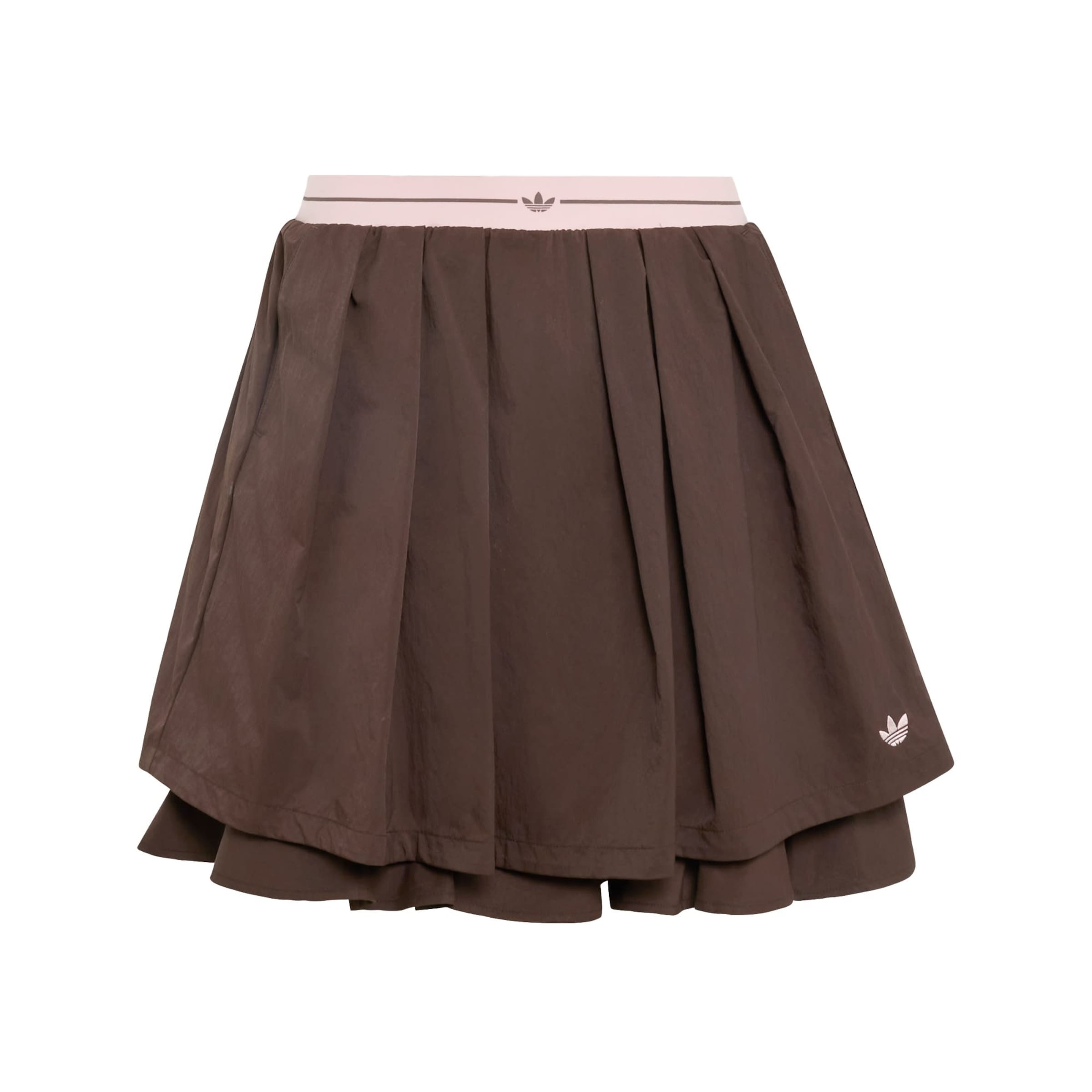 ADIDAS ORIGINALS - Falda en marrón: frente