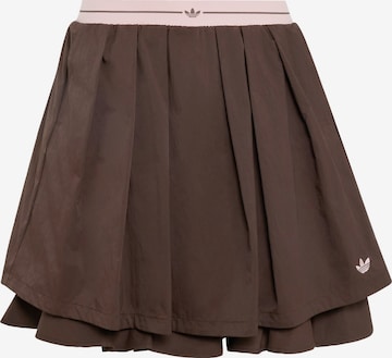 ADIDAS ORIGINALS - Falda en marrón: frente