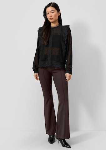 QS Flared Broek in Bruin