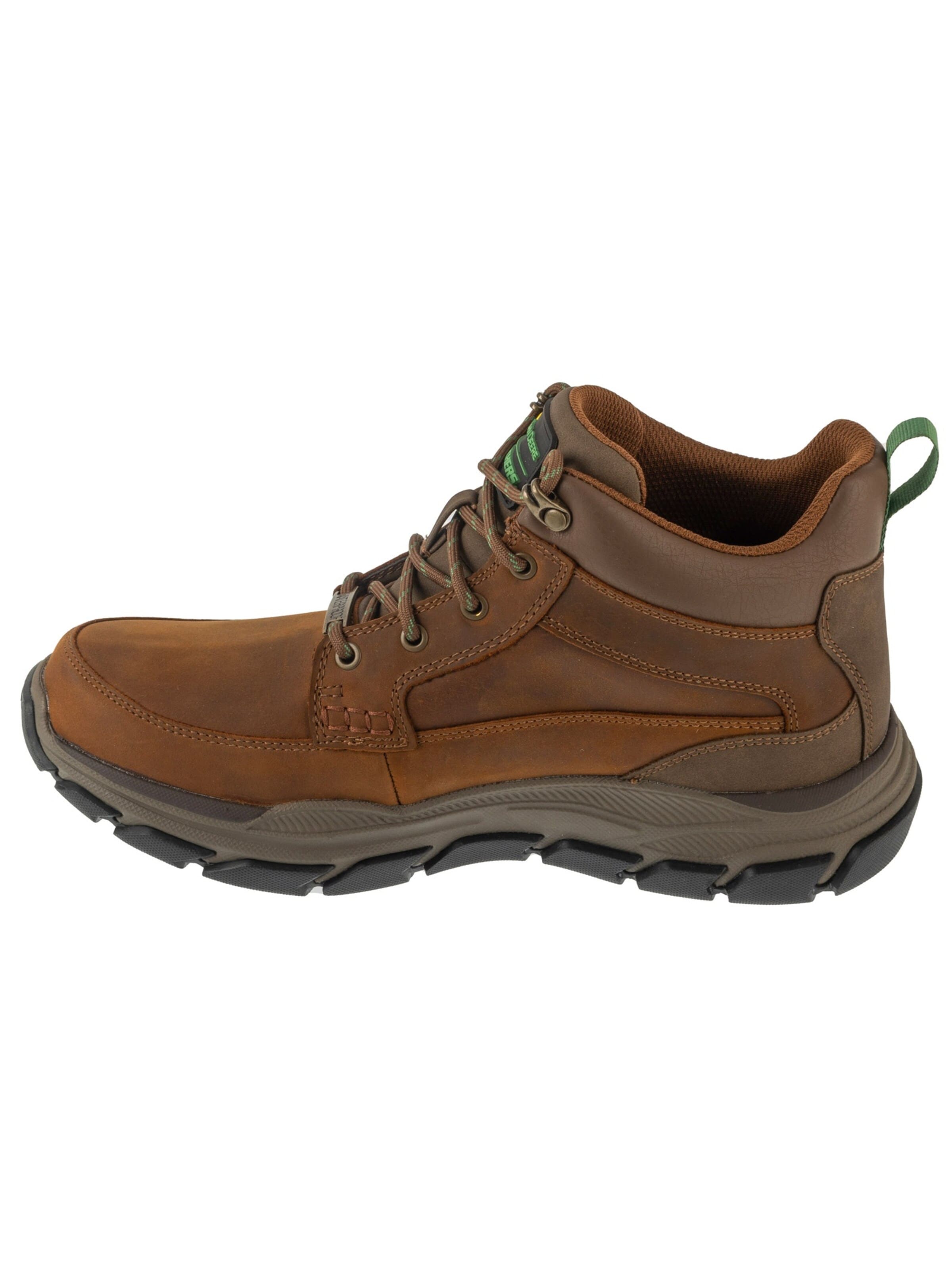 SKECHERS Veterboots 'Skechers Respected - Landin' in Bruin: voorkant