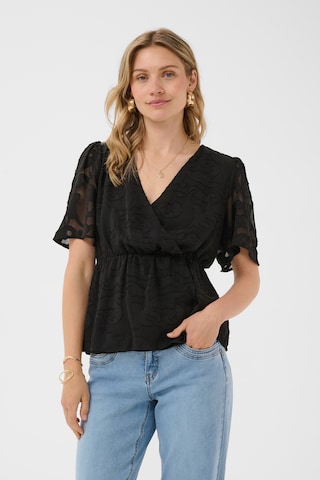 Cream - Blusa 'Sandra' en negro: frente