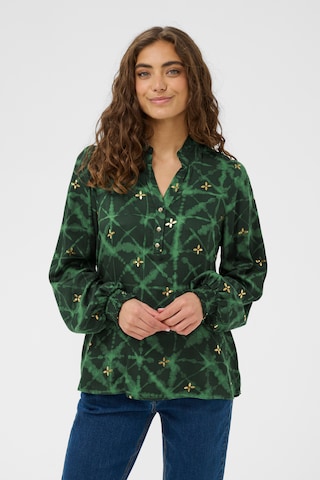 Chemisier CULTURE en vert : devant