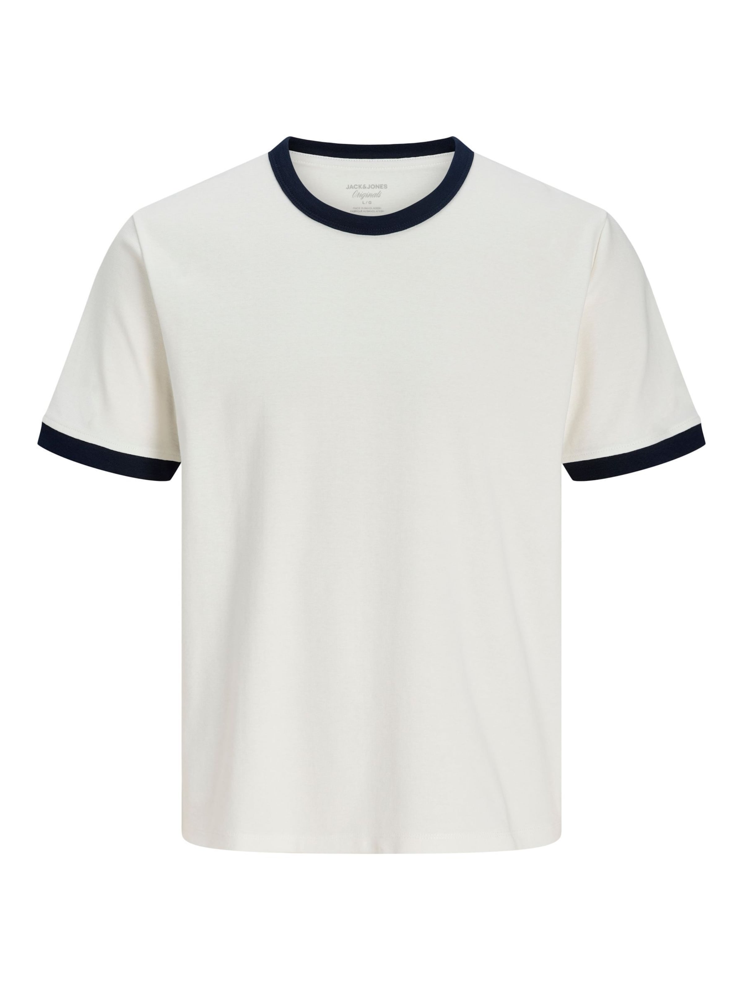 JACK & JONES T-Shirt en XXL en bleu marine / blanc, Vue avec produit