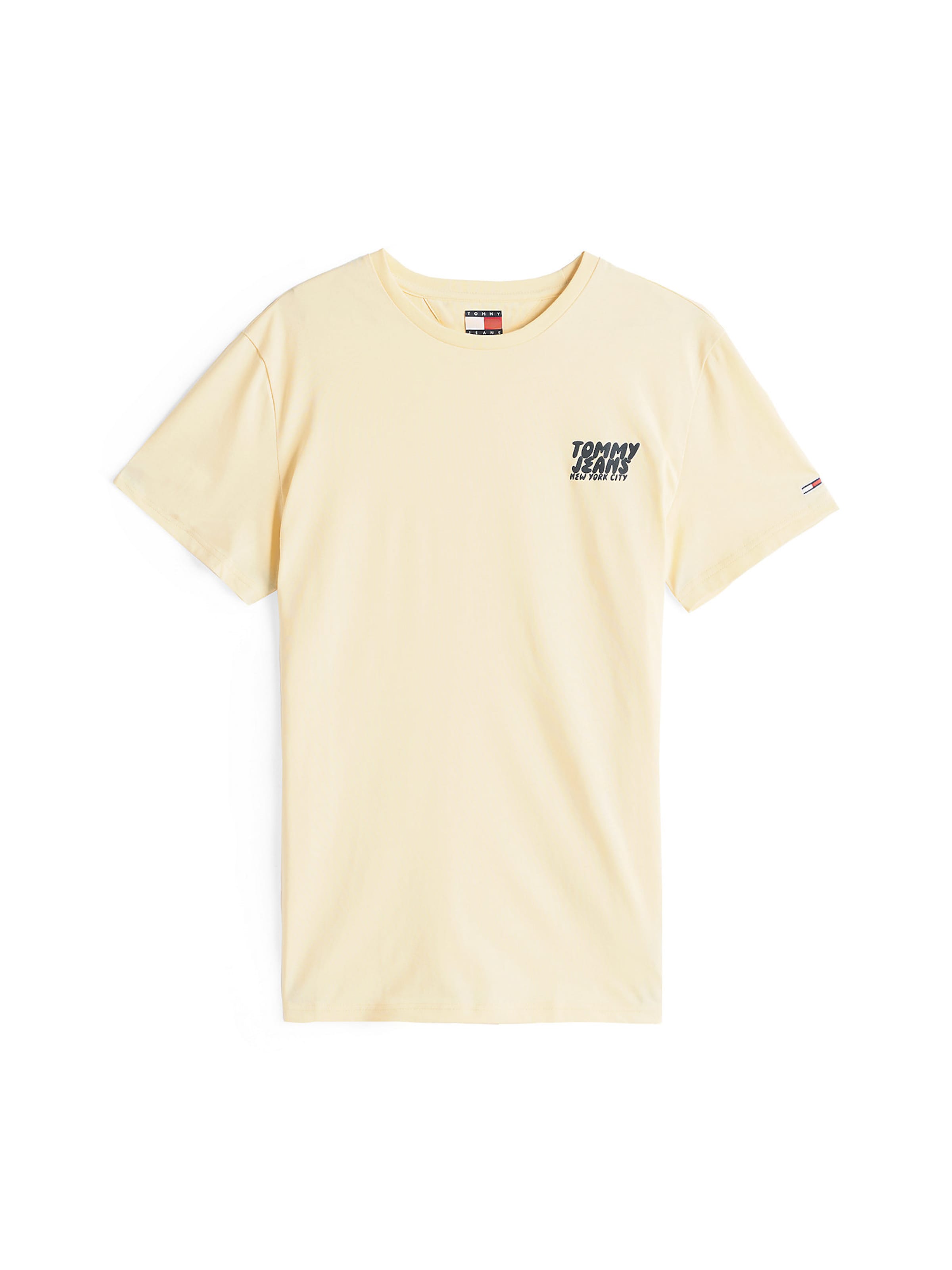 T-Shirt Tommy Jeans en jaune : devant