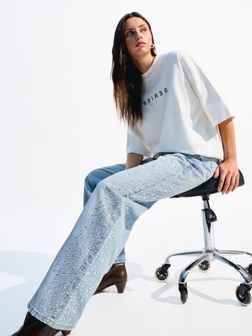 Loosefit Jeans di Bershka in blu