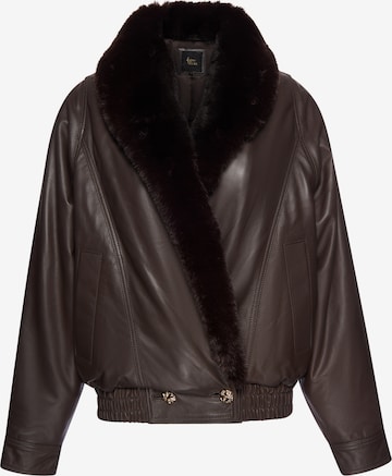Veste mi-saison faina en marron : devant