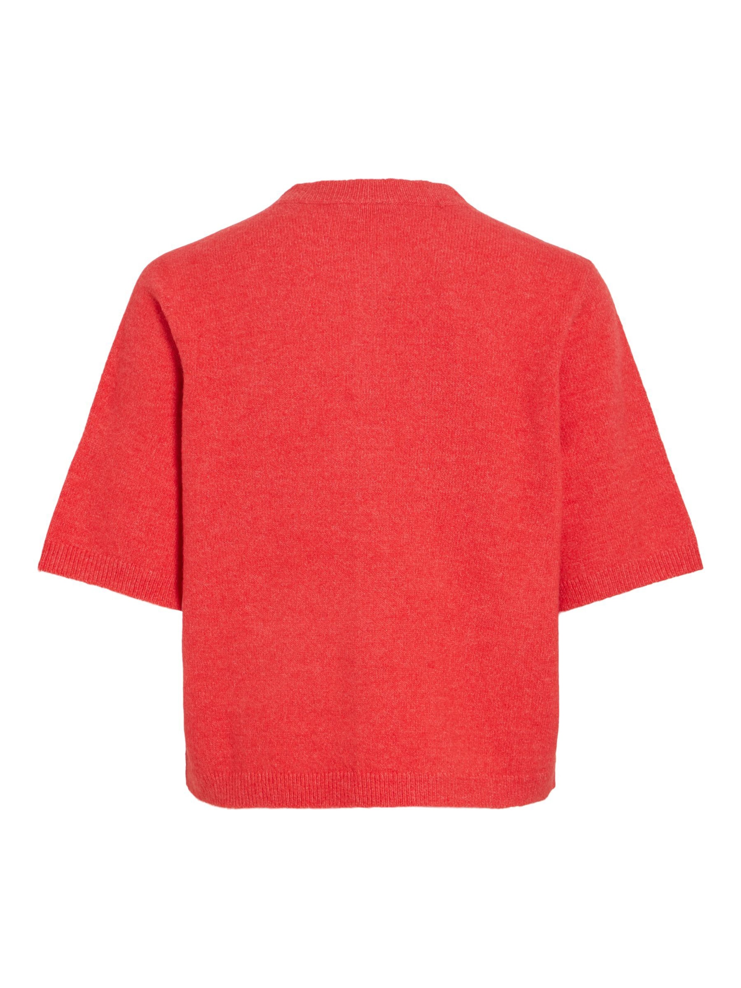 Cardigan 'VILiga' VILA en rouge