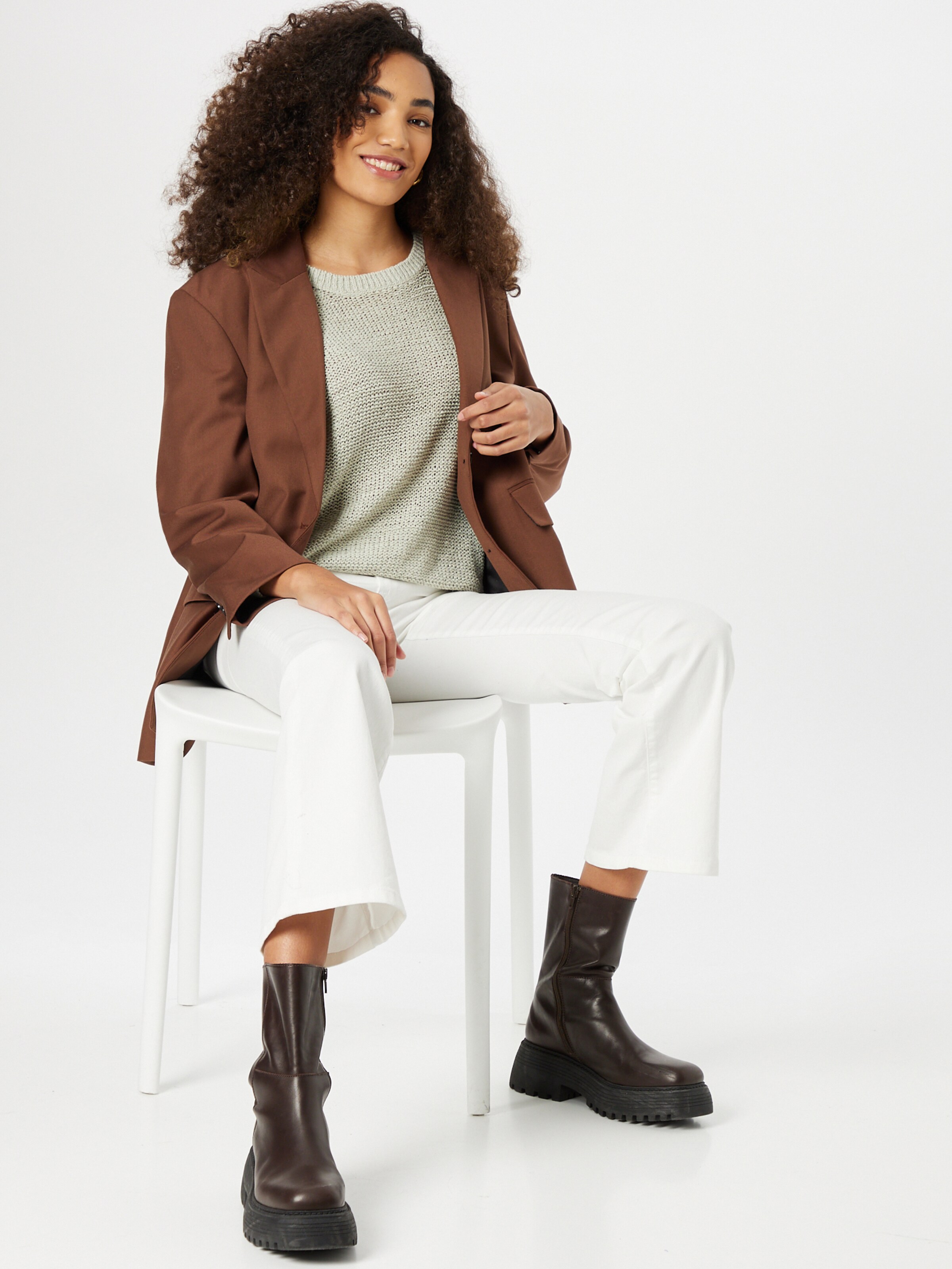 Frauen Pullover & Strick JDY Pullover in Hellgrau - RB48287 Frauen Pullover & Strick JDY Pullover in Hellgrau - RB48287