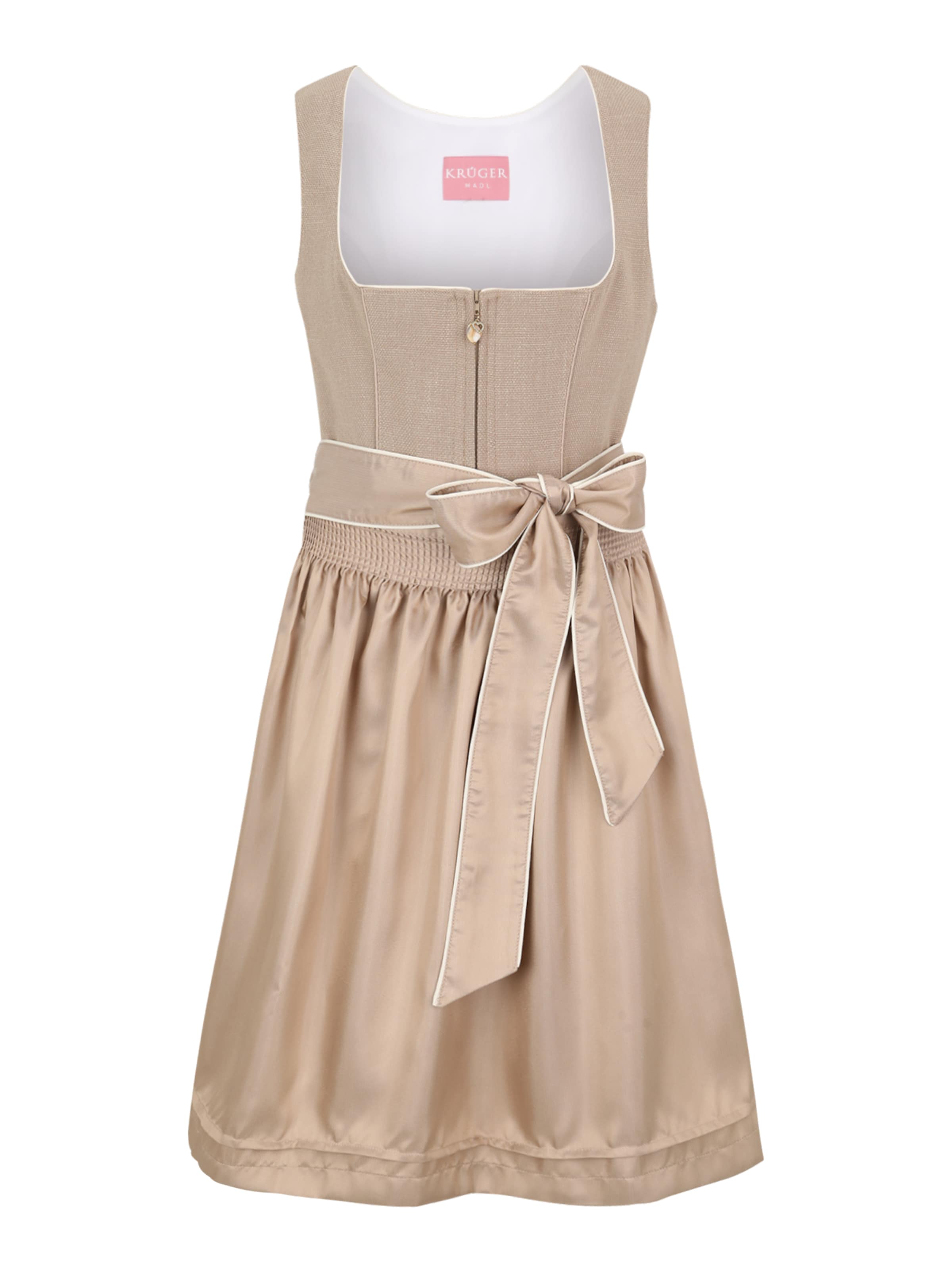 Krüger Madl Dirndl in Beige: front