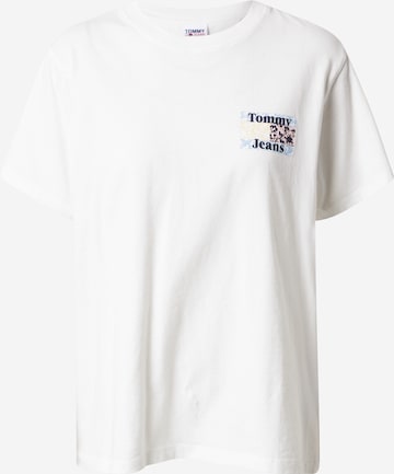 Tricou de la Tommy Jeans pe alb: față