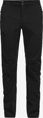 Haglöfs Slim fit Outdoor Pants 'Breccia Lite' in Black: front