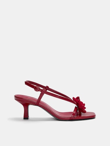 Pull&Bear Zehentrenner in Rot