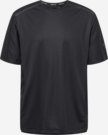 ADIDAS SPORTSWEAR Performance shirt 'Workout Pu-Coated' in Black: front