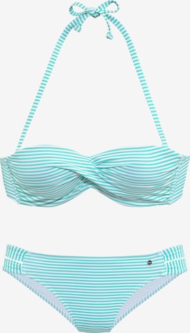 s.OliverBandeau Bikini - plava boja: prednji dio
