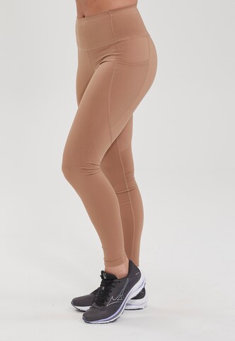 ENDURANCE Regular Workout Pants 'Tather' in Brown