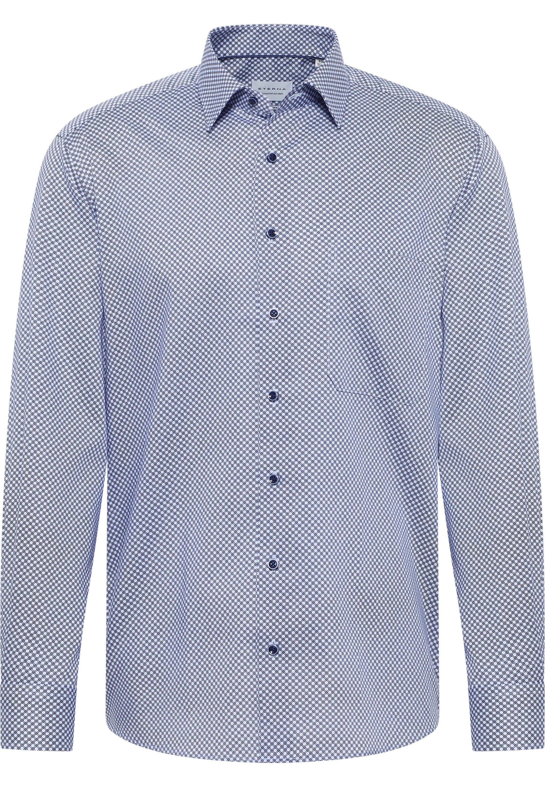 ETERNA Comfort Fit Hemd in Blau: Vorderseite