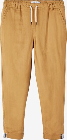 NAME IT - Tapered Pantalón 'Ben' en marrón: frente