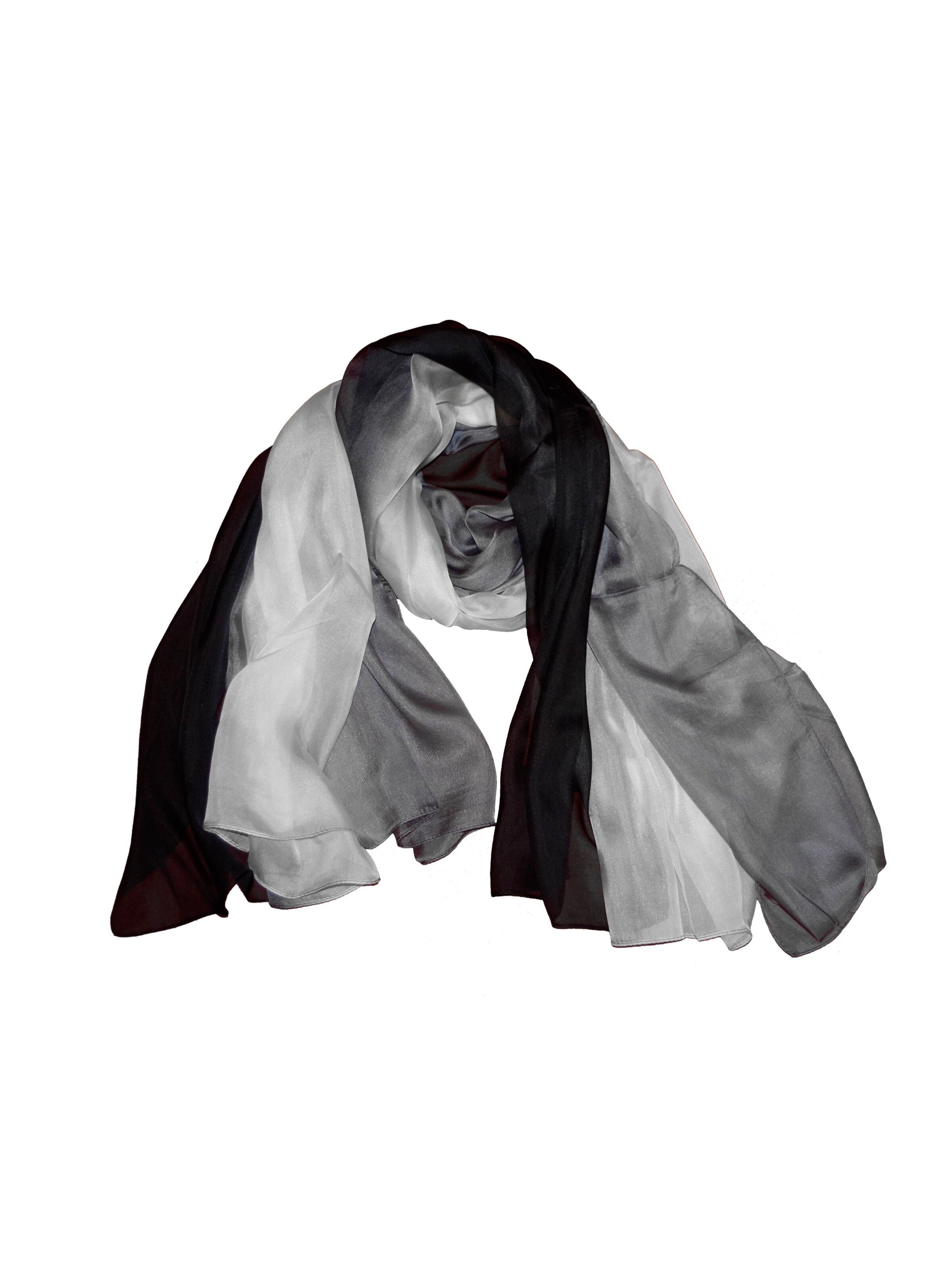 Posh Gear Maxihalsduk 'Chiffon Tri-Color' i svart