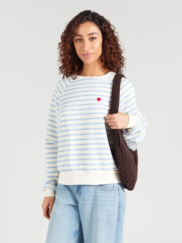 balts PIECES Sportisks džemperis 'PCGRETA': no priekšpuses