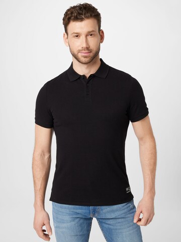 T-Shirt QS en noir : devant