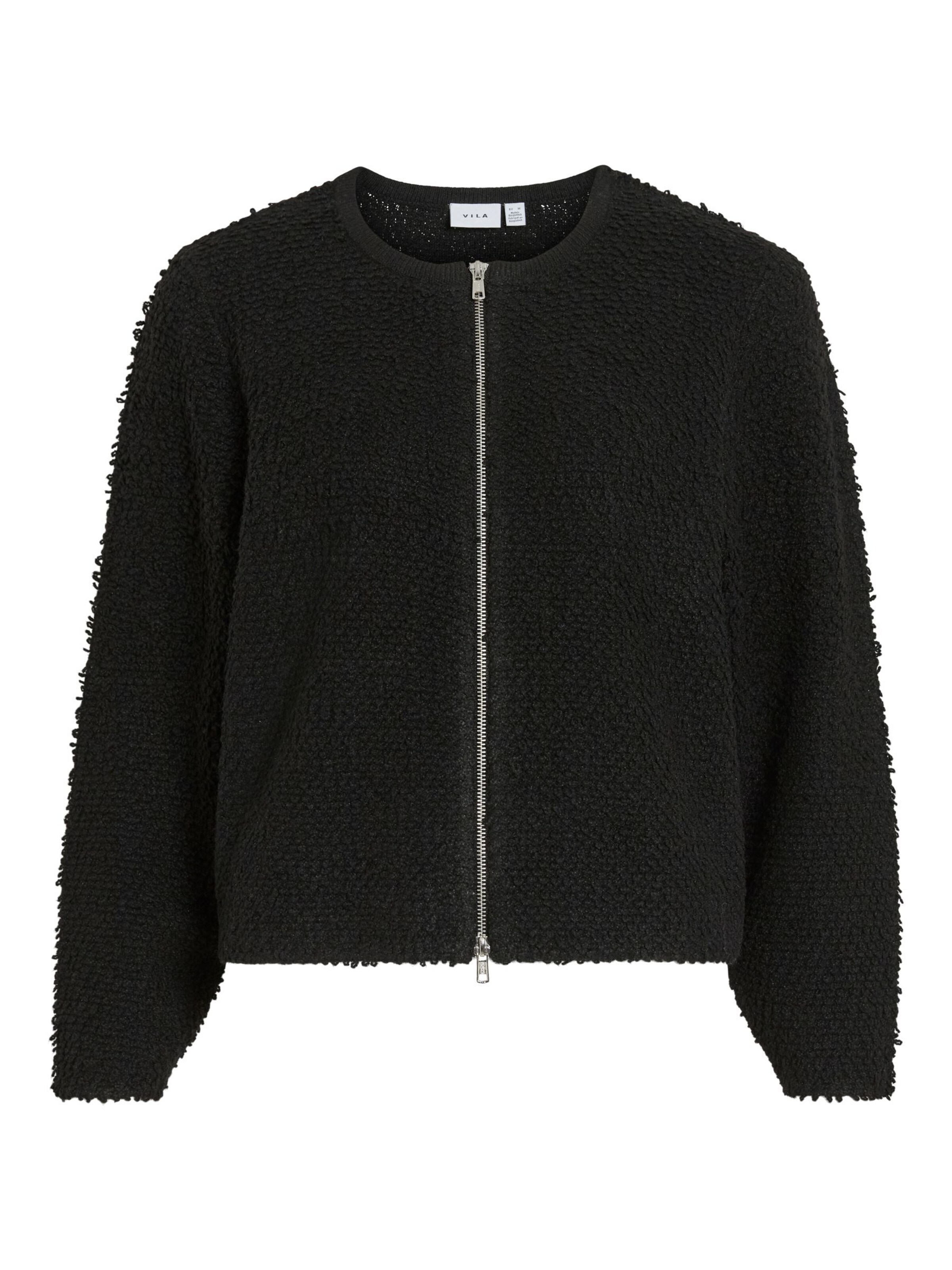 VILA Strickjacke 'PAZA' in schwarz, Produktansicht