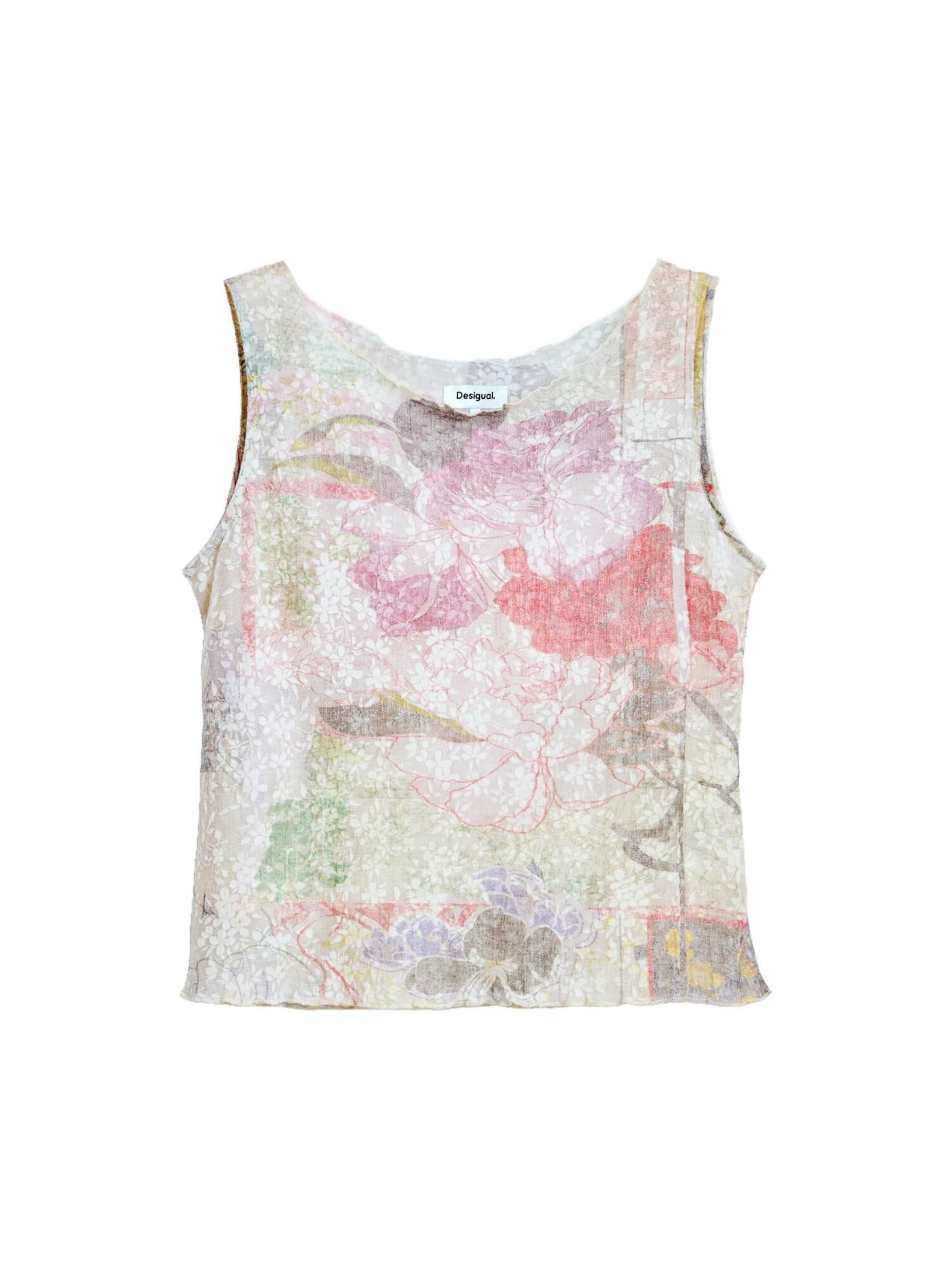 Desigual Top w kolorze mieszane kolory: przód
