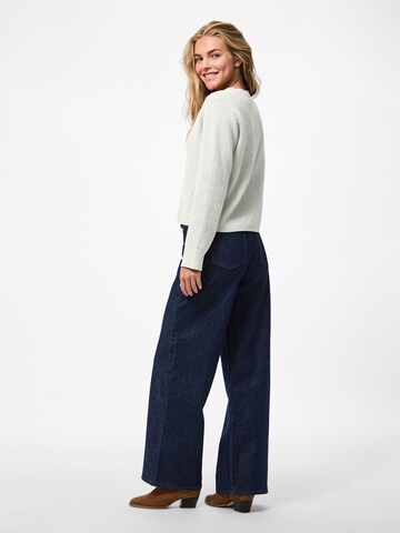 PIECES Knit Cardigan in White