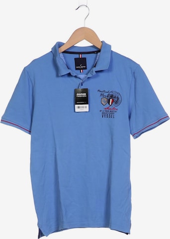 HECHTER PARIS Poloshirt M-L in Blau: predná strana