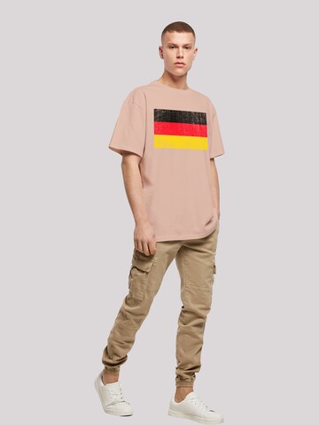 T-Shirt 'Germany Deutschland Flagge distressed' F4NT4STIC en beige