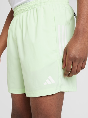 ADIDAS PERFORMANCE Regular Workout Pants 'Own The Run' in Green