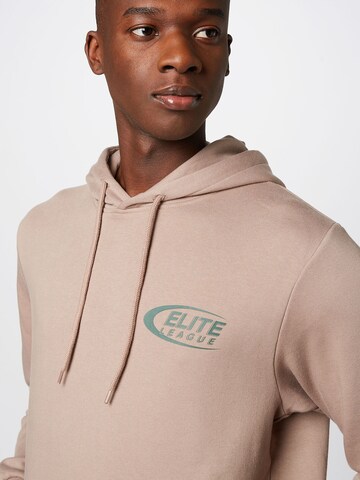 JACK & JONES Sweatshirt 'ELITE' in Braun