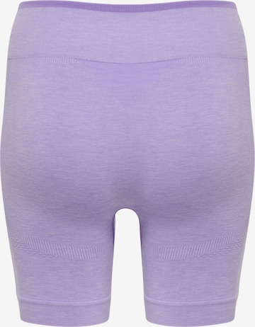 Hummel Skinny Workout Pants in Purple