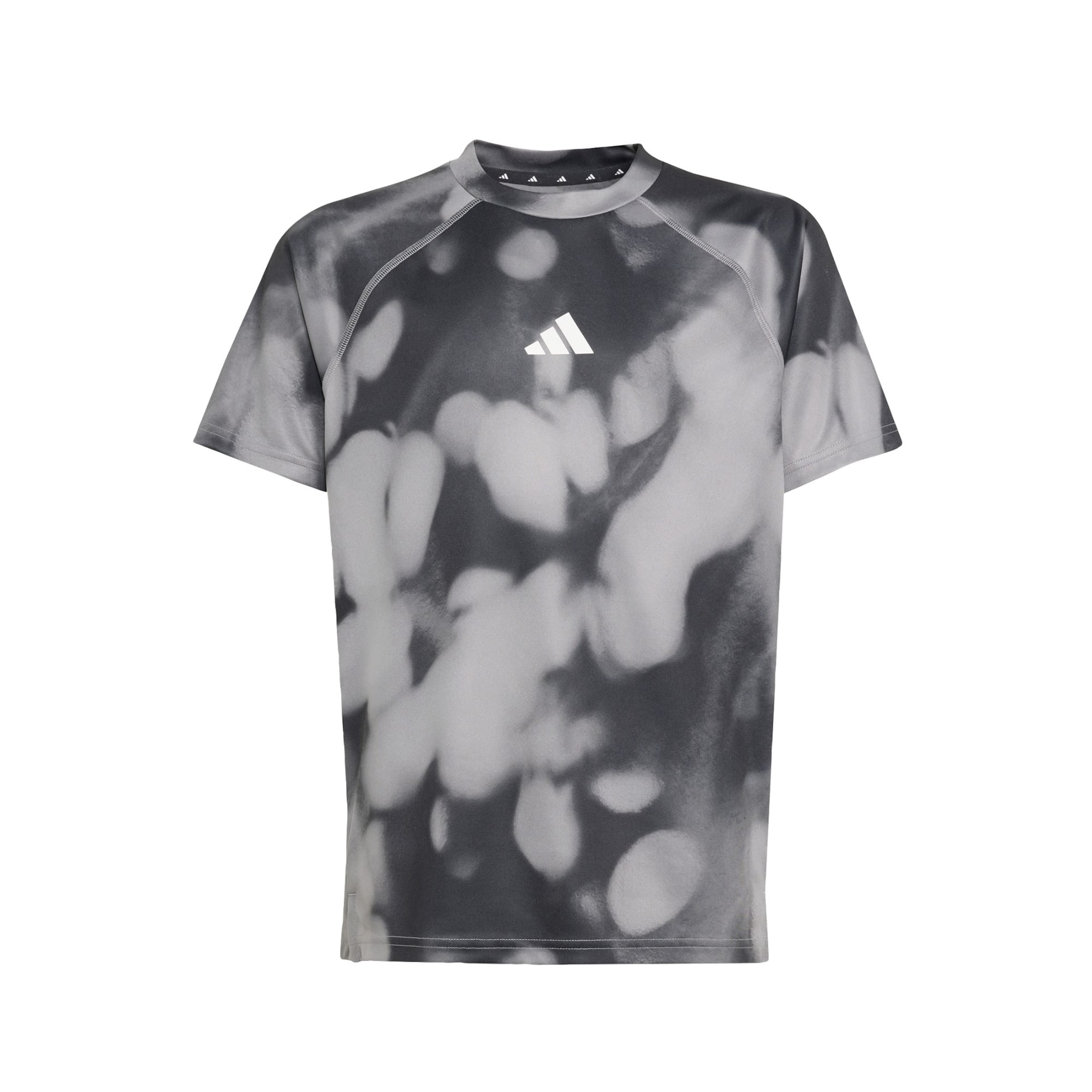 T-Shirt fonctionnel 'Training Tee With Allover' ADIDAS SPORTSWEAR en gris : devant