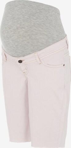 MAMALICIOUS Regular Jeans 'ELKO' in Roze: voorkant