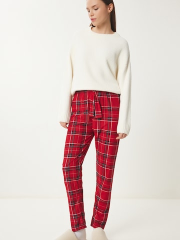 Happiness İstanbul Spodnji del pižame | rdeča barva