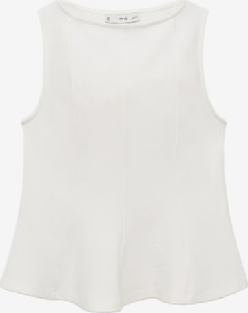 MANGO Top 'COQUI' in White: front