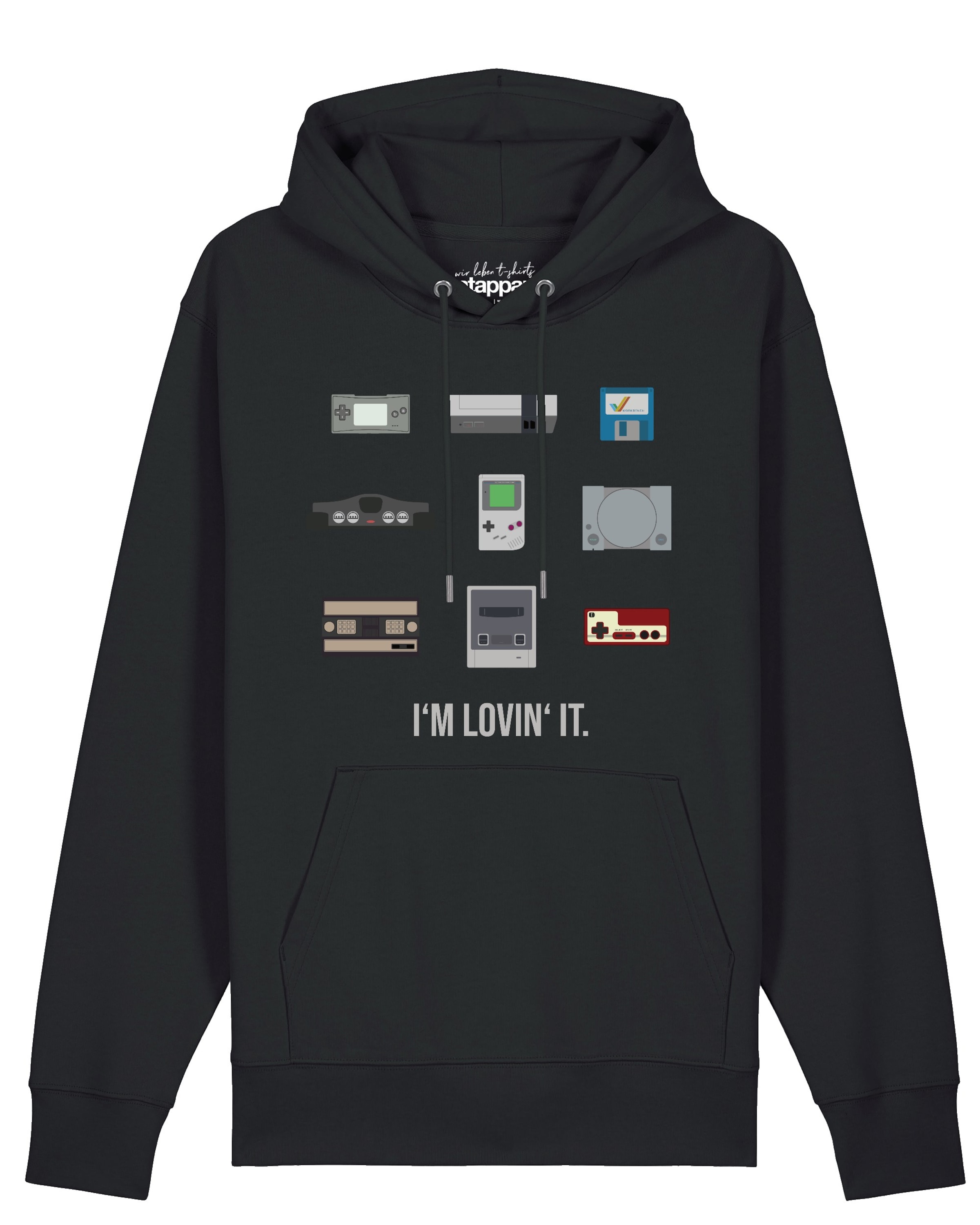 Sweat-shirt 'Videogames' Watapparel en noir : devant