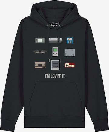 Sweat-shirt 'Videogames' Watapparel en noir : devant