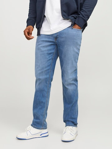 Jack & Jones Plus Slimfit Jeans 'Glen' i blå: forside