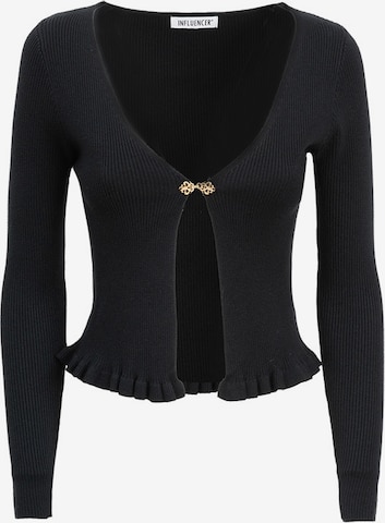 melns Influencer Adīta jaka: no priekšpuses